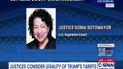 'That's exactly what they are': Sotomayor schools lawyer claiming tariffs aren't taxes