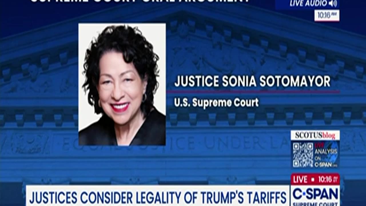 'That's exactly what they are': Sotomayor schools lawyer claiming tariffs aren't taxes