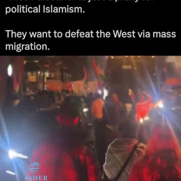 Pro-Palestinian Islamists take over the streets of Montreal, Canada - Despite the war being over