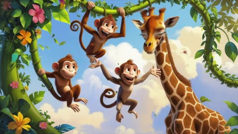 The Little Giraffe Song 🦒 | Sing-Along Animal Music for Children
