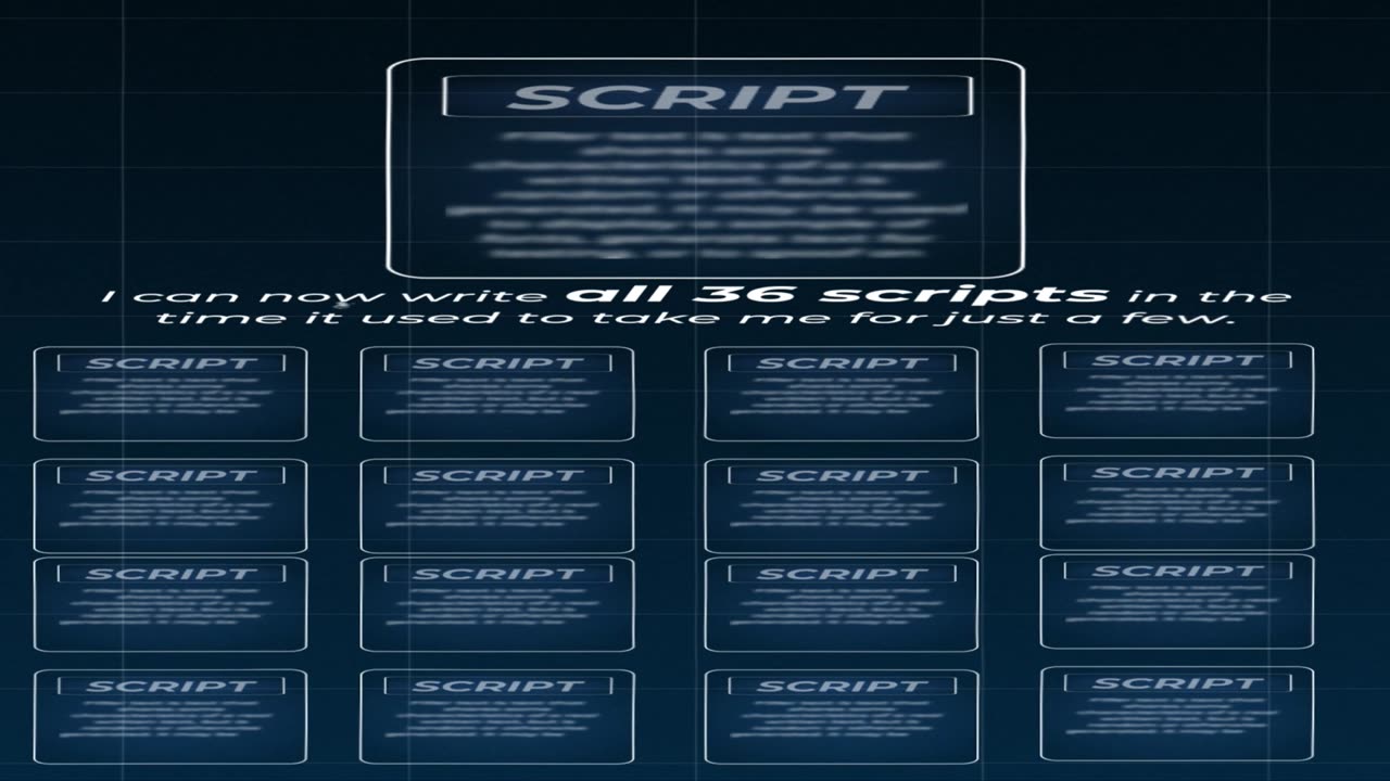 how to write 30 youtube scripts in under 30 minutes