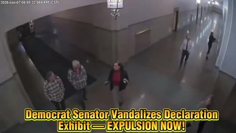 Outrage erupts after Democrat State Senator VANDALIZES, RIPS DOWN the
