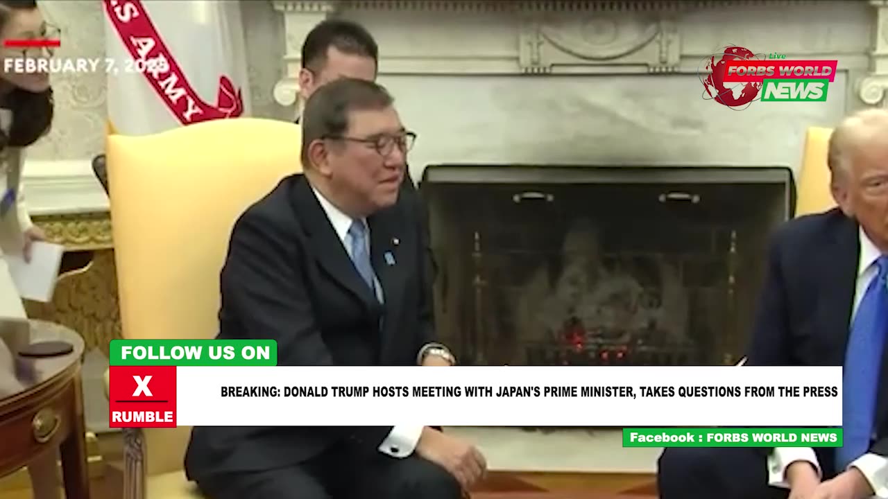 Japanese PM visits President Trump