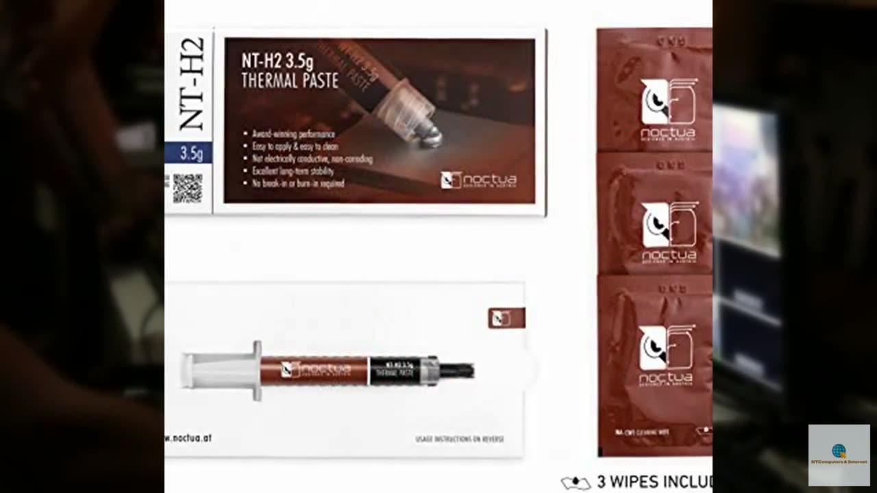 Noctua NT-H2 3.5g, Thermal Computer Paste incl. 3 Cleaning Wipes (3.5g)