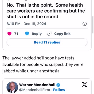 Patients Unknowingly Received Covid Jabs While Under Sedation at Hospitals, US Attorneys Claim