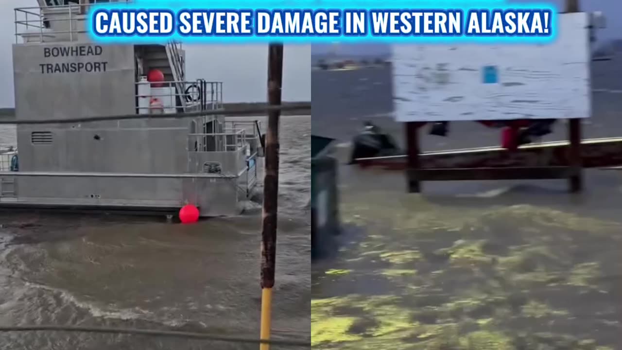 OCTOBER 12, 2025, USA 🇺🇸 THE REMNANTS OF TYPHOON HALONG CAUSED SEVERE DAMAGE IN WESTERN ALASKA!