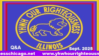 Sabbath with YHWH OUR RIGHTEOUSNESS Chicago [Saturday, September 27, 2025] 10:00 a.m. Central/11:00 a.m. Eastern (Jews and Amalekites are Edomites, descendants of Esau. Jews are not Yisraelites)
