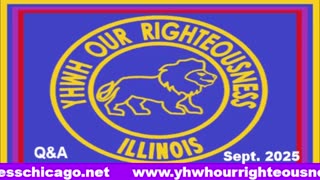 Sabbath with YHWH OUR RIGHTEOUSNESS Chicago [Saturday, September 27, 2025] 10:00 a.m. Central/11:00 a.m. Eastern (Jews and Amalekites are Edomites, descendants of Esau. Jews are not Yisraelites)