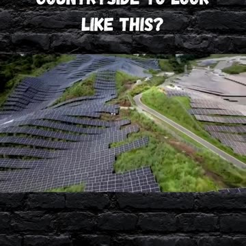 Chinese Solar Farm takes over mountainside. What do you think?