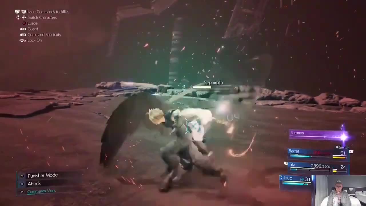 RJay64 Plays - Epic Final Boss in Final Fantasy VII Remake - Last 10 Minutes of Battle
