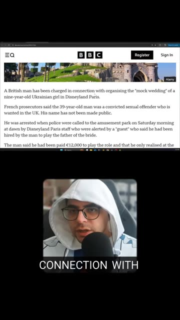 British man charged over 'wedding' with 9-year-old at Disneyland Paris