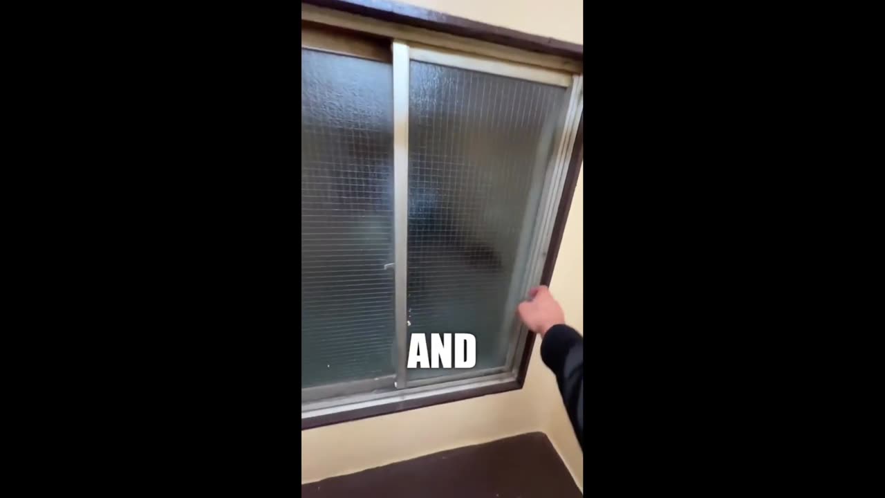 Would be illegal in the U.S. - One of the cheapest smallest hotels in Japan