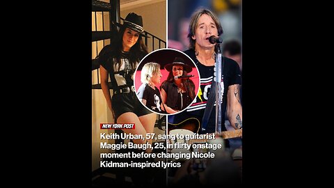 Keith Urban, 57, sang to guitarist Maggie Baugh