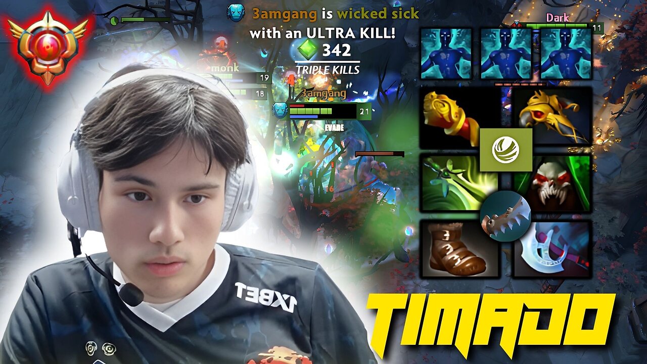 TIMADO INSANE 27 KILLS BRUTAL HARD CARRY MORPHLING HIGHLIGHTS