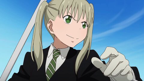 Soul Eater Not - Maka and BlackStar fighting