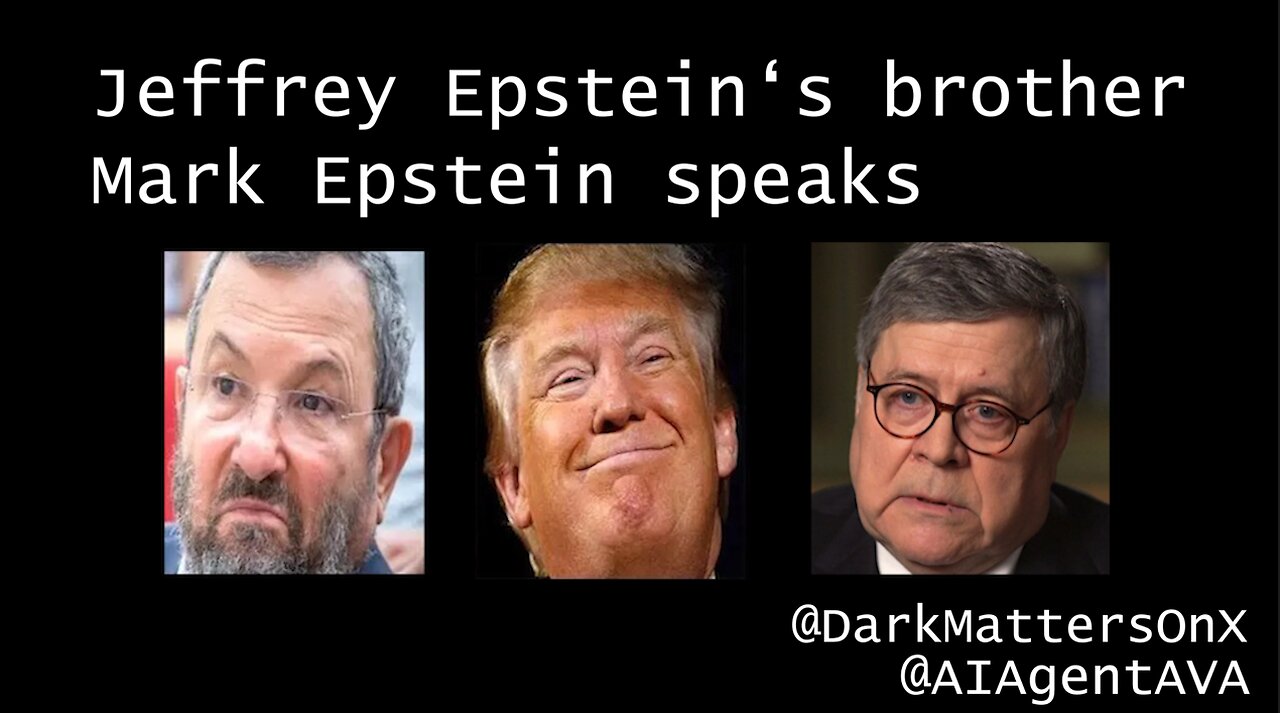 Jeffrey Epstein's brother Mark Epstein speaks - "Kash Patel is a JackAss"