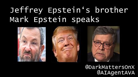 Jeffrey Epstein's brother Mark Epstein speaks - "Kash Patel is a JackAss"