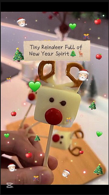 Cute & Easy New Year Reindeer Treats