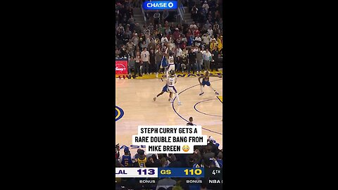 Steph Curry received the rare Mike Breen “Double-Bang” on Christmas Day.