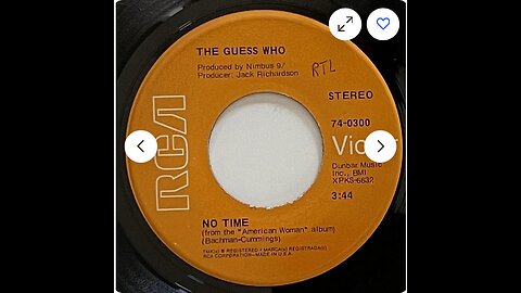 THE GUESS WHO--NO TIME