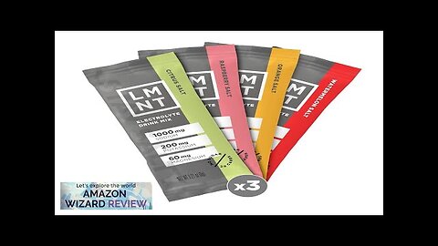 LMNT Zero-Sugar Electrolytes Variety Pack Hydration Powder Packets No Review