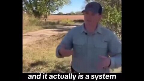 This farmer gives a reporter a schooling on the importance of cows within the natural carbon cycle.