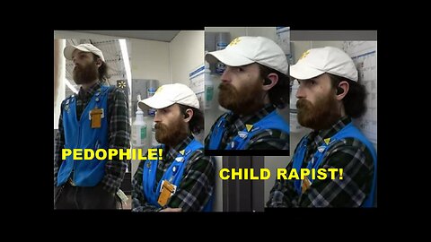 Pedophile Child Rapist Psycopath Walmart Employee Caught At His Job!