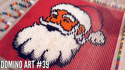 SANTA CLAUS MADE FROM DOMINOES | Domino Art #39