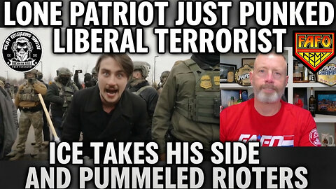 Lone Patriot Confronts Antifa in Minneapolis & ICE Pummeled Protestors