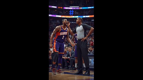 Suns' Livers unsuccessfully tried to stop Brooks' 4th quarter technical.