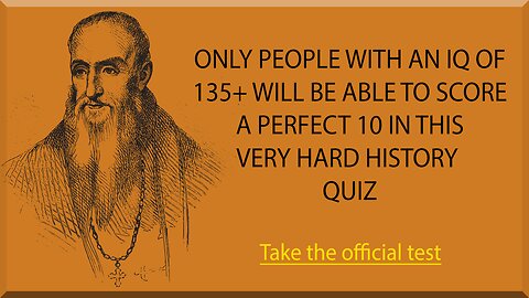 Hard History Quiz