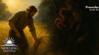 Morning Manna - Nov 20, 2025 - Proverbs 16:26-28 - Motives, Mouths, and Mischief