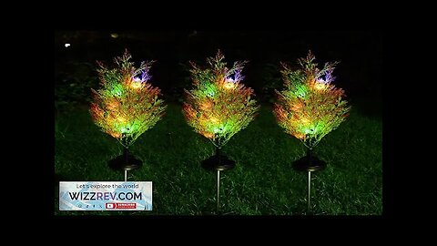 Solar Tree Lights Garden Outdoor Waterproof Yard Christmas Decor Pine Lights Review