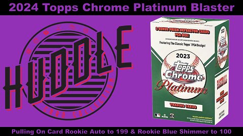 Pulling On Card Rookie Auto /199 & Rookie Blue Shimmer /100 Out Of A 2023 Topps Chrome Platinum Box