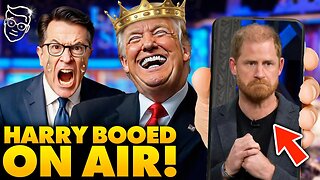 Prince Harry Gets BOOED Off Stage on Stephen Colbert After CRINGE Trump Jokes FAIL | Humiliation… 🤣