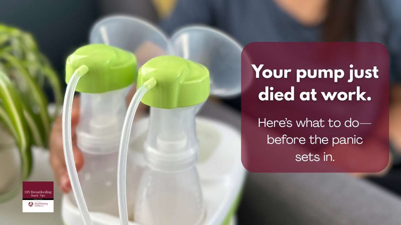 I_m at work and my Breast pump broke - what should I do