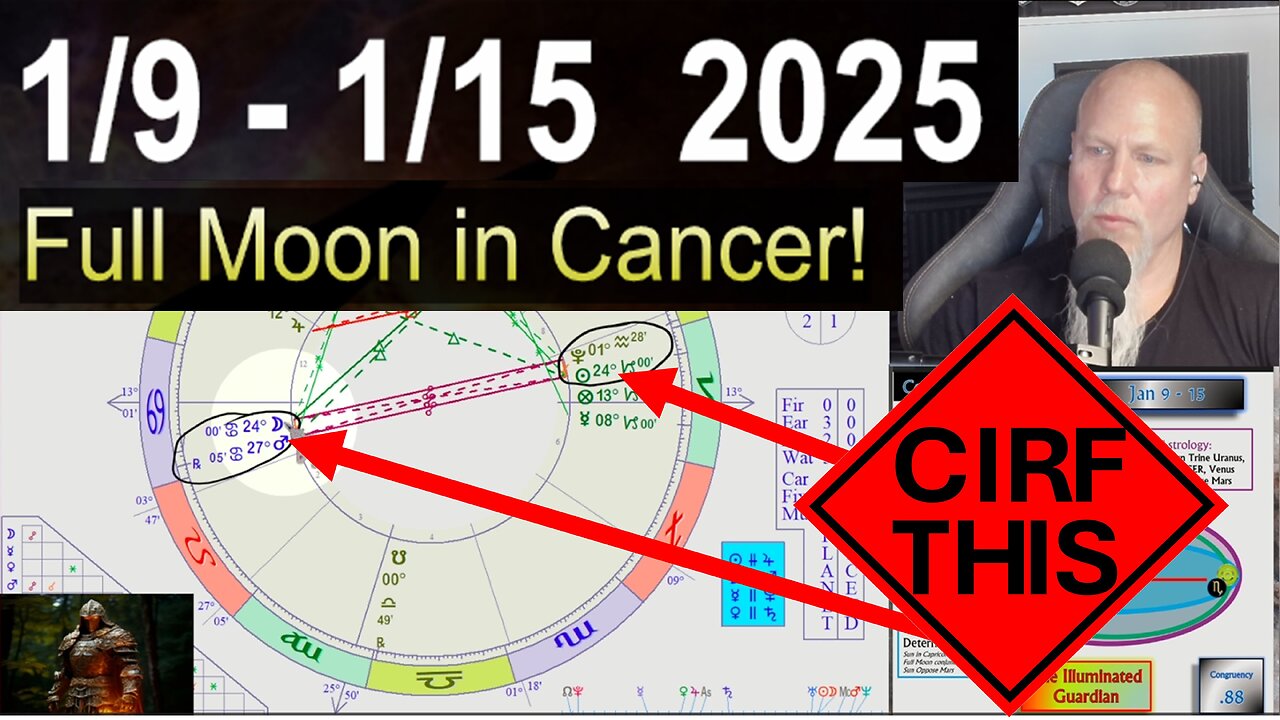 Cancer Full Moon Conjunct Mars! CIRF #437: 1/9 - 1/15 2025