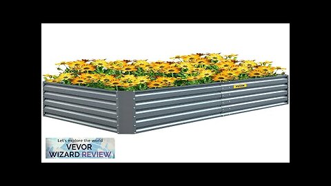 VEVOR Galvanized Raised Garden Bed 80" x 40" x 19" Metal Planter Review