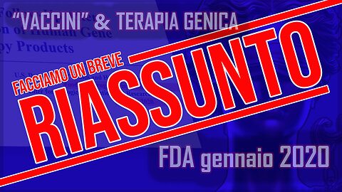 FDA gennaio 2020 [RIASSUNTO] - come ti avvelenano a norma di legge