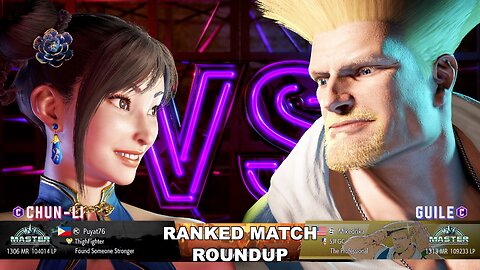 Kuya Kalbo SF6 Ranked Roundup. Chun Li Master Rank [Hori Fight Stick]