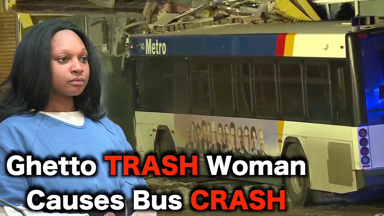 Black Woman ATTACKS Bus Driver & Causes Crash