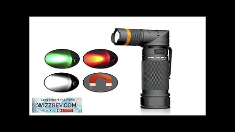 Nicron B70 1200LM 90 Degree Rechargeable LED Flashlight Black Headlamp Magnet Clip Review