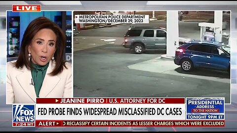 Jeanine Pirro Says DC Officials Misclassified Cases to Make Crime Reports in DC Appear Lower