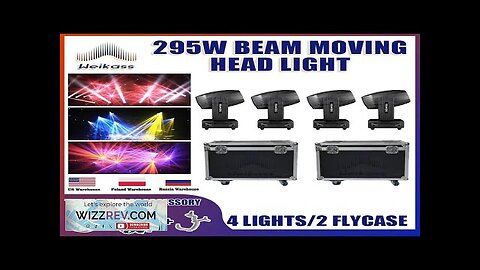 4 Lights 2 Flycases 295W 14R Moving Head Beam Stage Light Effects Review