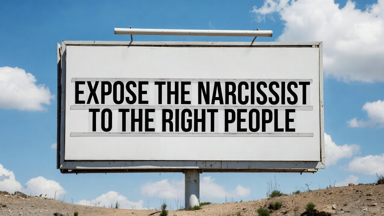 Expose The Narcissist To The Right People