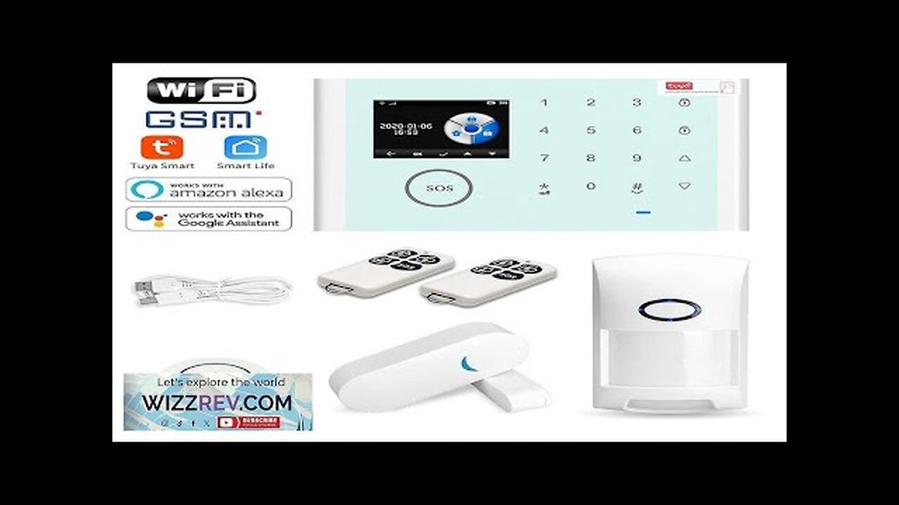 Tuya WiFi Alarm System Security Kit Wireless GSM Burglar Alarm Multifuctional Anti-theft Review