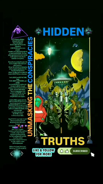 ▪︎HIDDEN TRUTHS/UNMASKING THE CONSPIRACIES▪︎