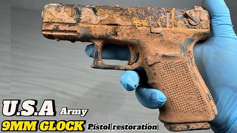 USA army 9mm GLOCK pistol restoration, USA Army pistol 9mm Glock pistol restoration, Gun restoration