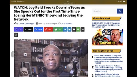 Joy Reid Breaks Down in Tears as She Speaks Out for the First Time Since Losing Her MSNBC Show