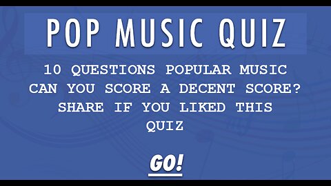 10 hard questions about pop music. Take the test